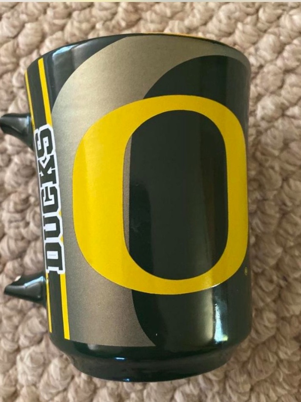 Oregon Ducks Green & Yellow Ceramic Mug